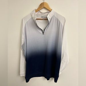 Men’s Peter Millar Dip Dye Half Zip Pullover
